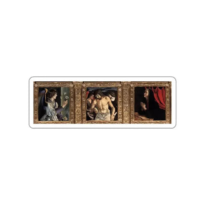 BELLINI, Giovanni - 1460-69 - Polyptych of San Vincenzo Ferreri (detail) (Artwork) STICKER Vinyl Die-Cut Decal - The Sticker Space