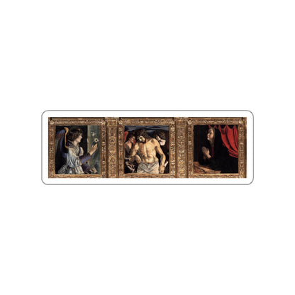 BELLINI, Giovanni - 1460-69 - Polyptych of San Vincenzo Ferreri (detail) (Artwork) STICKER Vinyl Die-Cut Decal-White-The Sticker Space