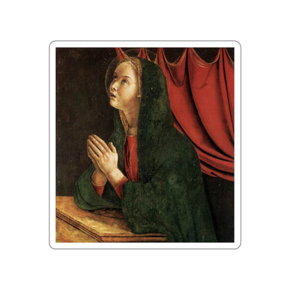 BELLINI, Giovanni - 1460-69 - Polyptych of San Vincenzo Ferreri (detail)7 (Artwork) STICKER Vinyl Die-Cut Decal-White-The Sticker Space