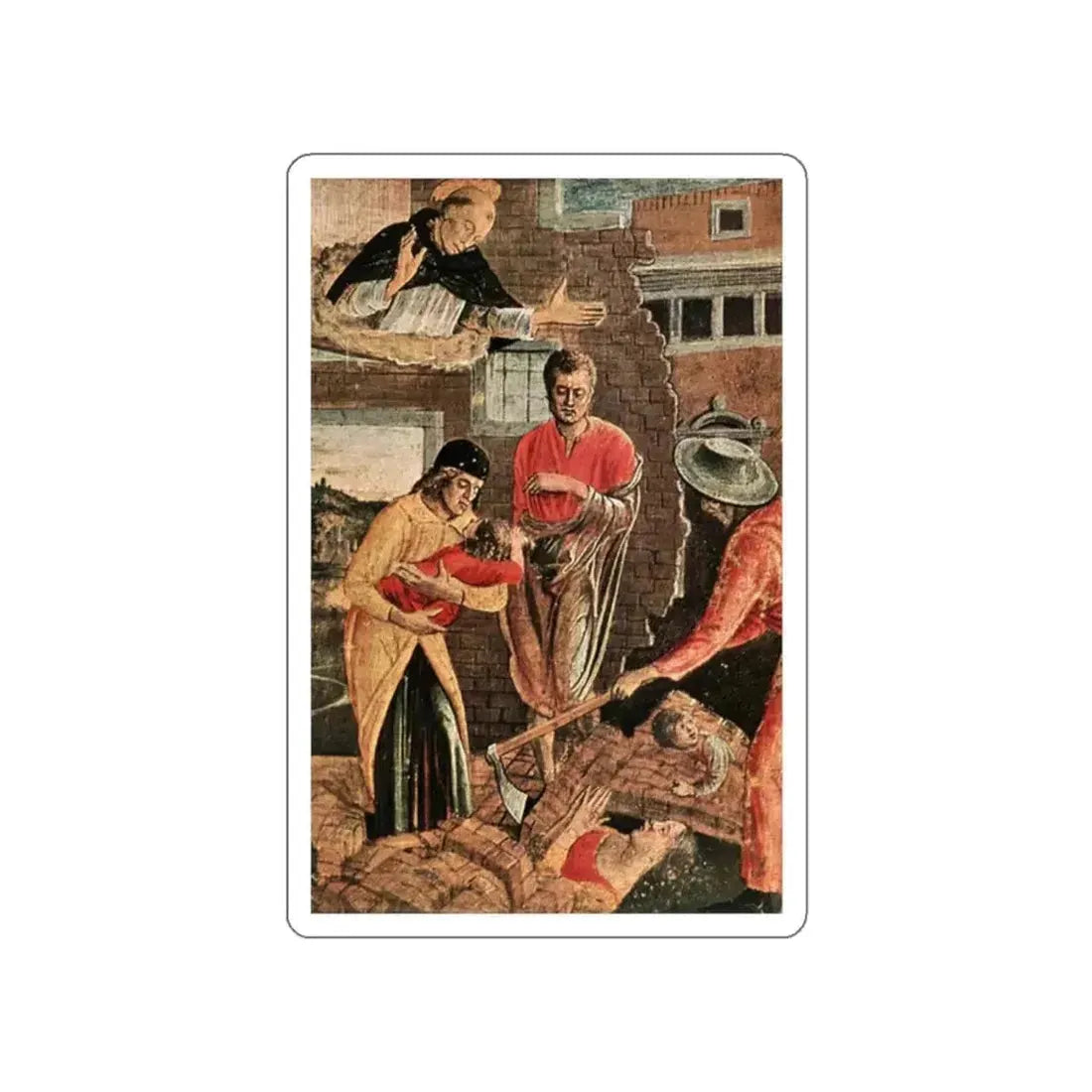 BELLINI, Giovanni - 1460-69 - Polyptych of San Vincenzo Ferreri (predella)4 (Artwork) STICKER Vinyl Die-Cut Decal - The Sticker Space