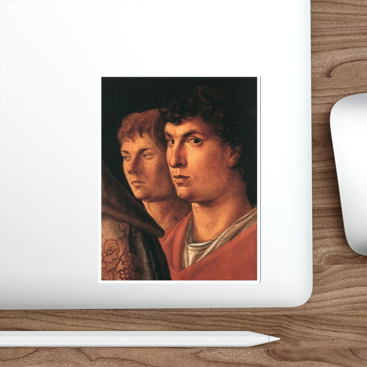 BELLINI, Giovanni - 1460-69 - Presentation at the Temple (detail) (Artwork) STICKER Vinyl Die-Cut Decal-The Sticker Space