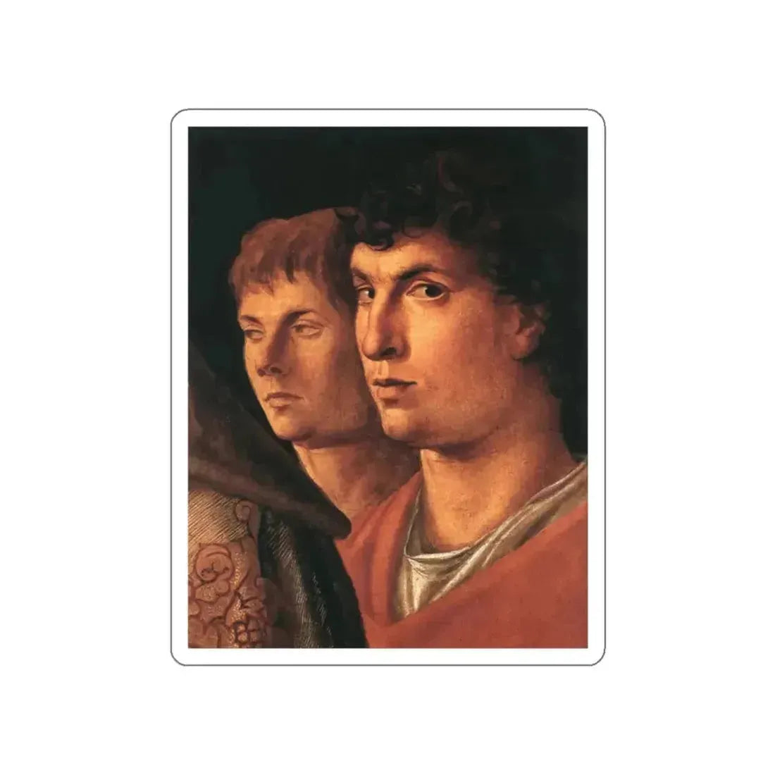 BELLINI, Giovanni - 1460-69 - Presentation at the Temple (detail) (Artwork) STICKER Vinyl Die-Cut Decal White Die-Cut 2 Inch - The Sticker Space