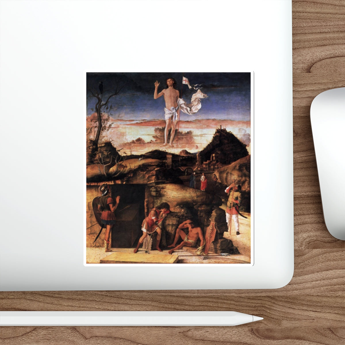 BELLINI, Giovanni - 1470-79 - Resurrection of Christ (Artwork) STICKER Vinyl Die-Cut Decal-The Sticker Space