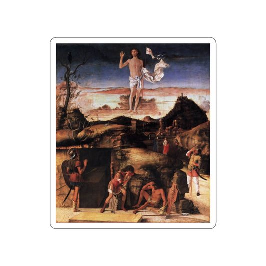 BELLINI, Giovanni - 1470-79 - Resurrection of Christ (Artwork) STICKER Vinyl Die-Cut Decal-White-The Sticker Space