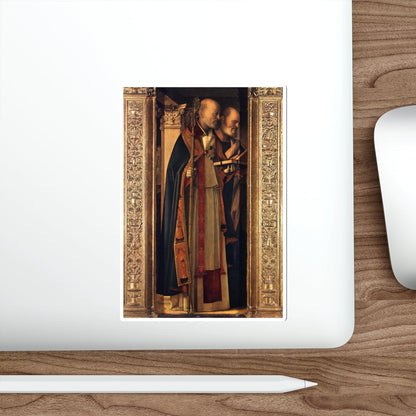 BELLINI, Giovanni - 1480-89 - 2.Frari Triptych - Frari Triptych (detail)4 (Artwork) STICKER Vinyl Die-Cut Decal-The Sticker Space