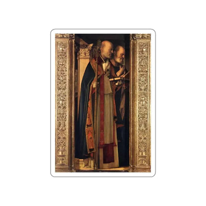 BELLINI, Giovanni - 1480-89 - 2.Frari Triptych - Frari Triptych (detail)4 (Artwork) STICKER Vinyl Die-Cut Decal - The Sticker Space