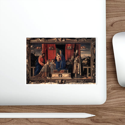 BELLINI, Giovanni - 1480-89 - 3.Barbarigo Altarpiece - Barbarigo Altarpiece (Artwork) STICKER Vinyl Die-Cut Decal-The Sticker Space