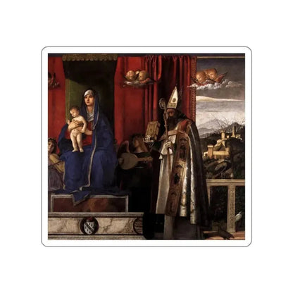 BELLINI, Giovanni - 1480-89 - 3.Barbarigo Altarpiece - Barbarigo Altarpiece (detail)2 (Artwork) STICKER Vinyl Die-Cut Decal - The Sticker Space