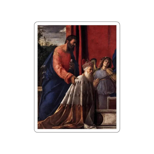 BELLINI, Giovanni - 1480-89 - 3.Barbarigo Altarpiece - Barbarigo Altarpiece (detail) (Artwork) STICKER Vinyl Die-Cut Decal White Die-Cut 2 Inch - The Sticker Space