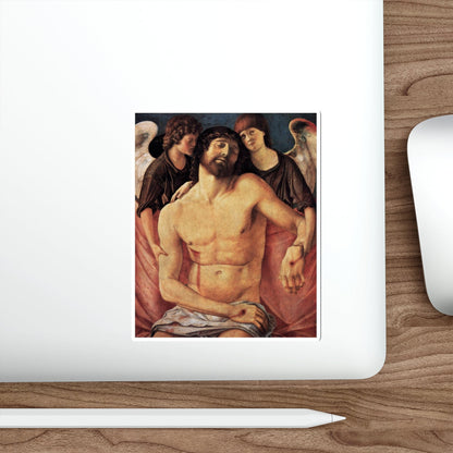 BELLINI, Giovanni - 1480-89 - Dead Christ Supported by Two Angels (Artwork) STICKER Vinyl Die-Cut Decal-The Sticker Space