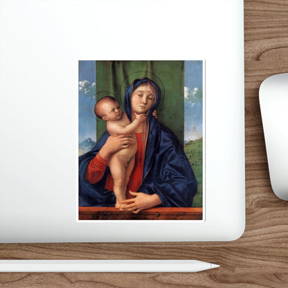 BELLINI, Giovanni - 1480-89 - Madonna with the Child (Artwork) STICKER Vinyl Die-Cut Decal-The Sticker Space