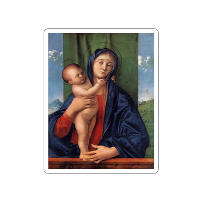 BELLINI, Giovanni - 1480-89 - Madonna with the Child (Artwork) STICKER Vinyl Die-Cut Decal-White-The Sticker Space