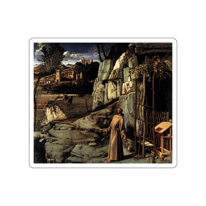 BELLINI, Giovanni - 1480-89 - St Francis in Ecstasy (Artwork) STICKER Vinyl Die-Cut Decal-White-The Sticker Space