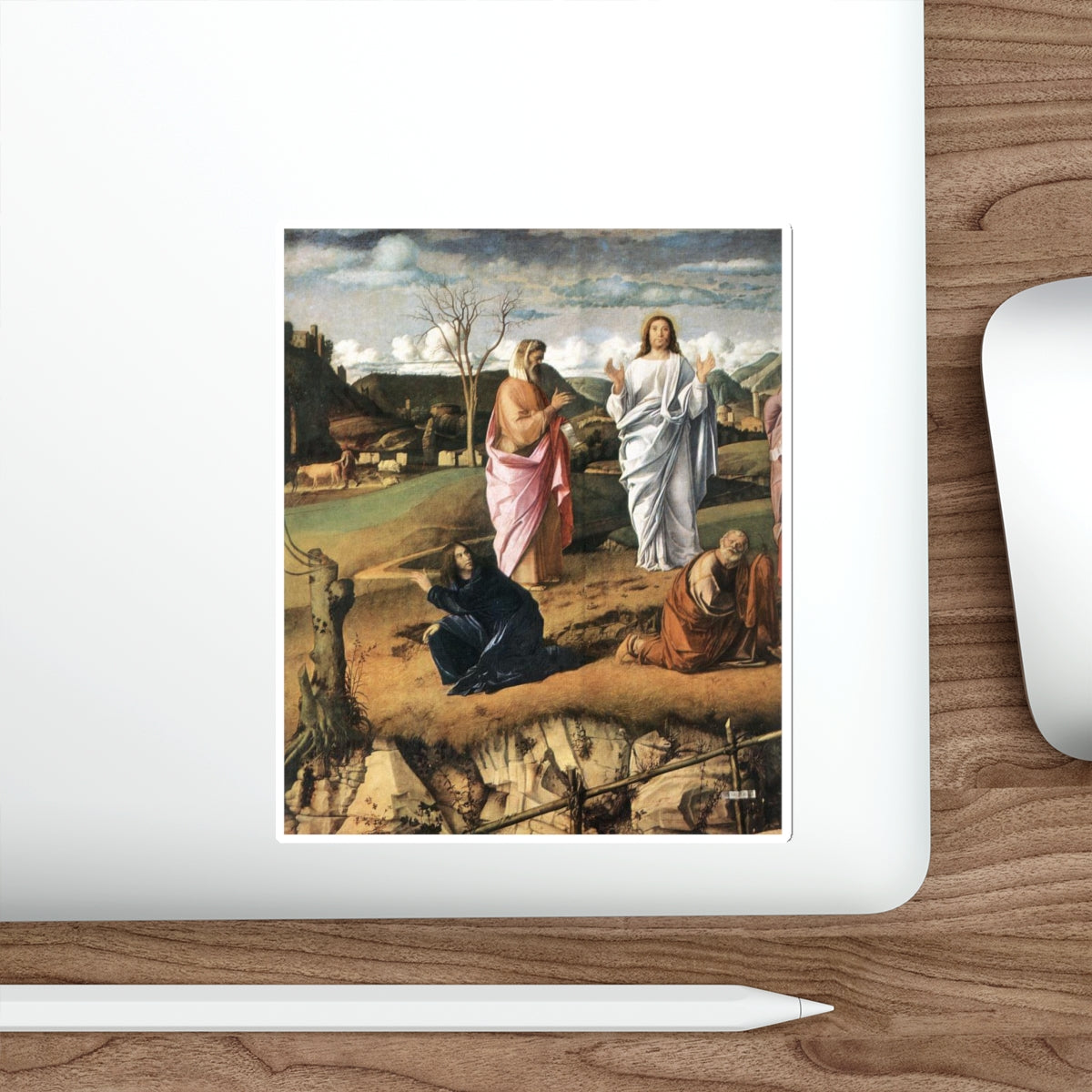 BELLINI, Giovanni - 1480-89 - Transfiguration of Christ (detail) (Artwork) STICKER Vinyl Die-Cut Decal-The Sticker Space