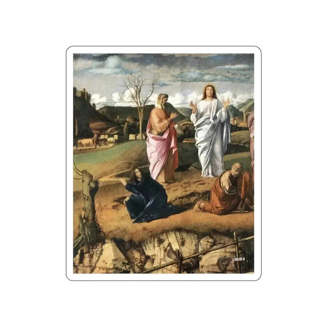 BELLINI, Giovanni - 1480-89 - Transfiguration of Christ (detail) (Artwork) STICKER Vinyl Die-Cut Decal - The Sticker Space