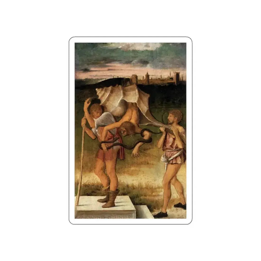 BELLINI, Giovanni - 1490-99 - Falsehood (or Wisdom) (Artwork) STICKER Vinyl Die-Cut Decal White Die-Cut 2 Inch - The Sticker Space