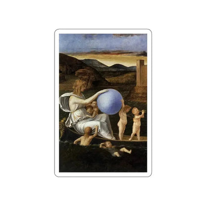 BELLINI, Giovanni - 1490-99 - Fortune (or Melancholy) (Artwork) STICKER Vinyl Die-Cut Decal White Die-Cut 3 Inch - The Sticker Space