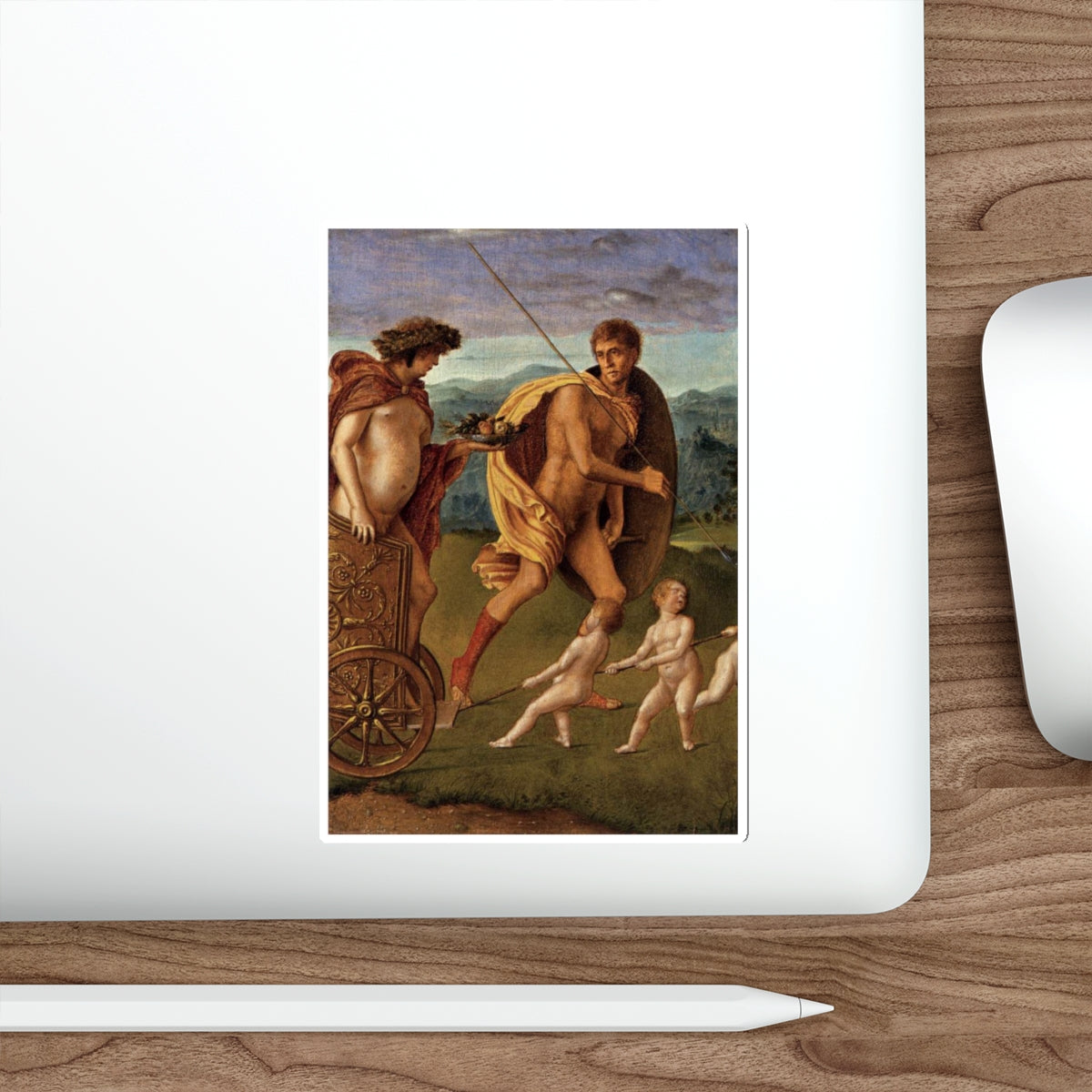 BELLINI, Giovanni - 1490-99 - Lust (or Perseverance) (Artwork) STICKER Vinyl Die-Cut Decal-The Sticker Space