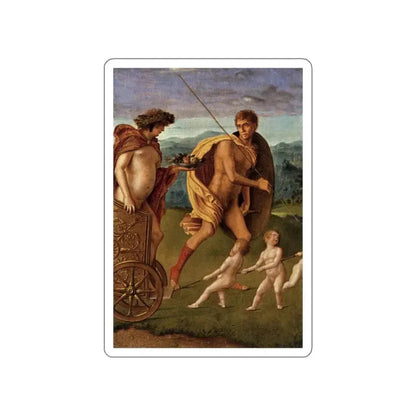 BELLINI, Giovanni - 1490-99 - Lust (or Perseverance) (Artwork) STICKER Vinyl Die-Cut Decal White Die-Cut 6 Inch - The Sticker Space