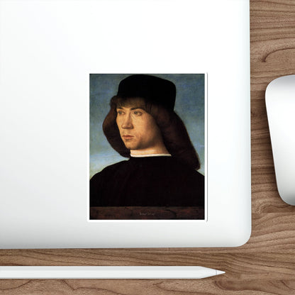 BELLINI, Giovanni - 1490-99 - Portrait of a Young Man2 (Artwork) STICKER Vinyl Die-Cut Decal-The Sticker Space