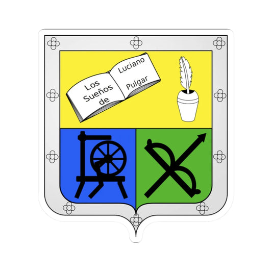 Bello-coat of arms (Colombia) (Coat of Arms) STICKER Vinyl Kiss-Cut Decal 2 Inch White - The Sticker Space