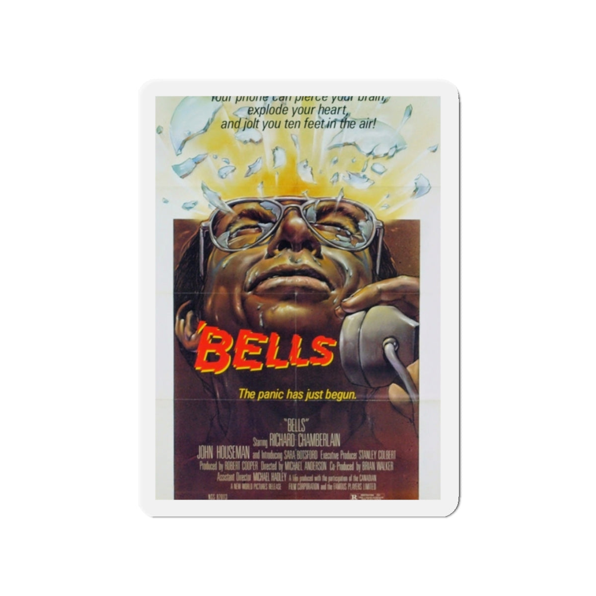 BELLS (MURDER BY PHONE) 1982 Movie Poster - Die-Cut Magnet-2" x 2"-The Sticker Space