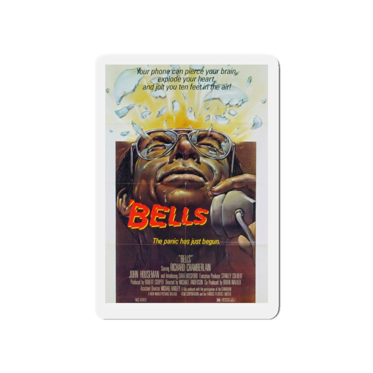 BELLS (MURDER BY PHONE) 1982 Movie Poster - Die-Cut Magnet-5" x 5"-The Sticker Space