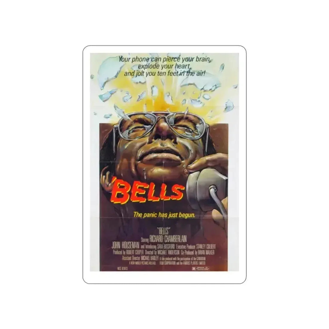 BELLS (MURDER BY PHONE) 1982 Movie Poster STICKER Vinyl Die-Cut Decal 2 Inch - The Sticker Space