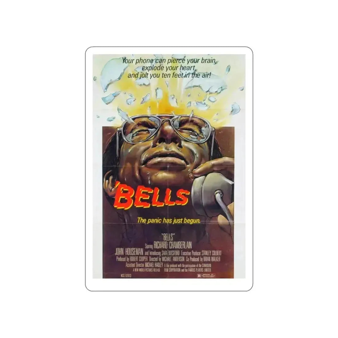 BELLS (MURDER BY PHONE) 1982 Movie Poster STICKER Vinyl Die-Cut Decal 5 Inch - The Sticker Space