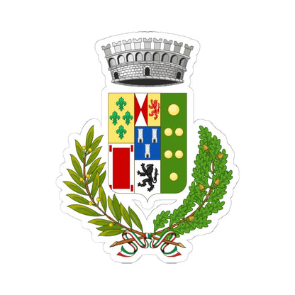 Belmonte Mezzagno-Stemma (Italy) (Coat of Arms) STICKER Vinyl Kiss-Cut Decal 6 Inch White - The Sticker Space