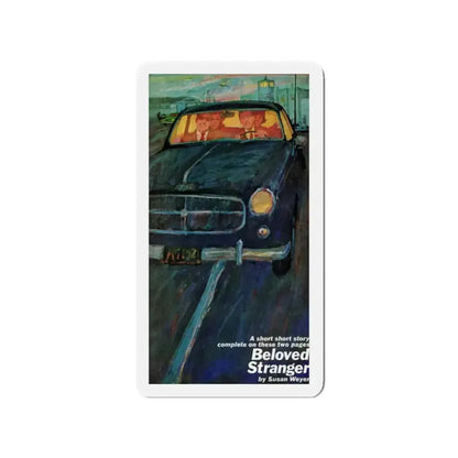 Beloved Stranger, Redbook, February 1962 (Magazine Illustration) Refrigerator Magnet - The Sticker Space