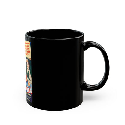 BELOW THE SEA 1933 Movie Poster - Black Coffee Mug-The Sticker Space