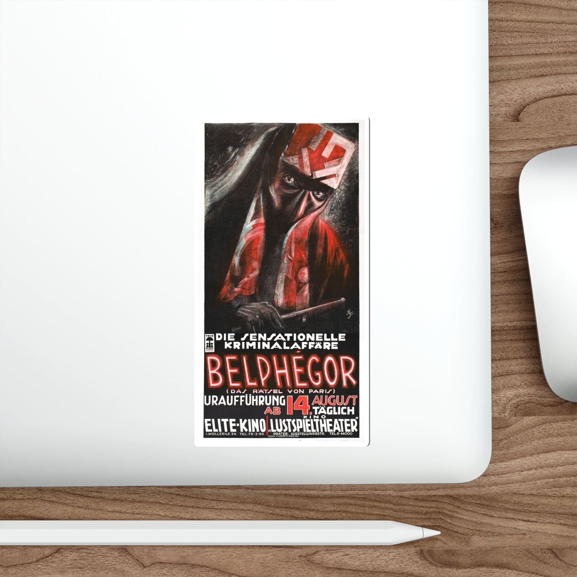 BELPHEGOR 1927 Movie Poster STICKER Vinyl Die-Cut Decal-The Sticker Space