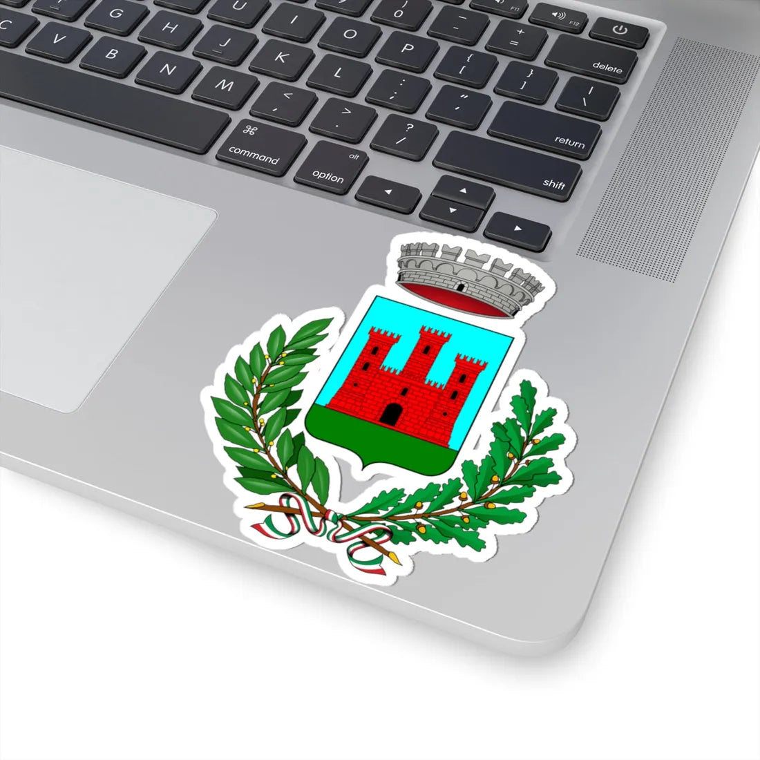 Belvedere Langhe-Stemma (Italy) (Coat of Arms) STICKER Vinyl Kiss-Cut Decal - The Sticker Space