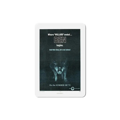 Ben 1972 Movie Poster Refrigerator Magnet 3 Inch - The Sticker Space