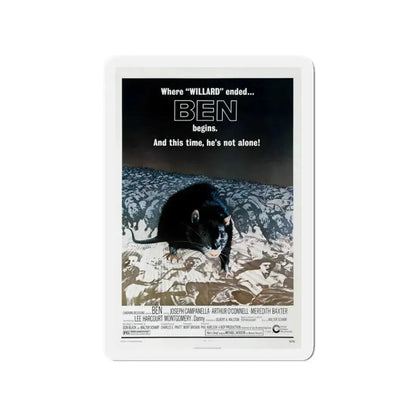 BEN 1972 Movie Poster - Refrigerator Magnet 3 Inch - The Sticker Space