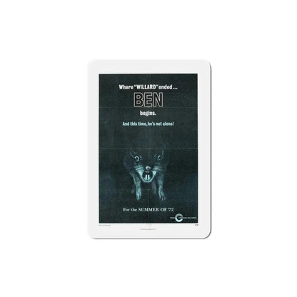 Ben 1972 Movie Poster Refrigerator Magnet 4 Inch - The Sticker Space