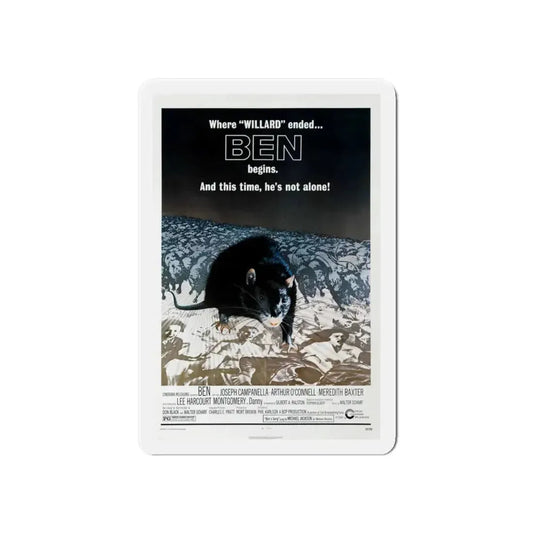 BEN 1972 Movie Poster - Refrigerator Magnet 6 Inch - The Sticker Space