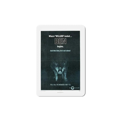 Ben 1972 Movie Poster Refrigerator Magnet 6 Inch - The Sticker Space