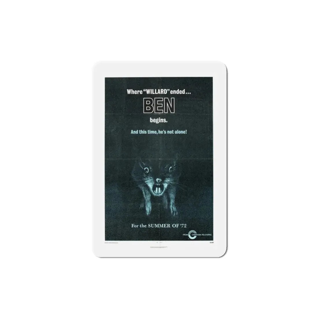 Ben 1972 Movie Poster Refrigerator Magnet - The Sticker Space