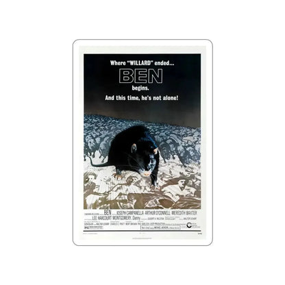 BEN 1972 Movie Poster STICKER Vinyl Die-Cut Decal - The Sticker Space