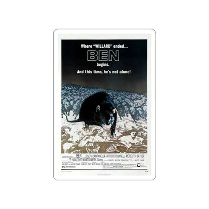 BEN 1972 Movie Poster STICKER Vinyl Die-Cut Decal - The Sticker Space