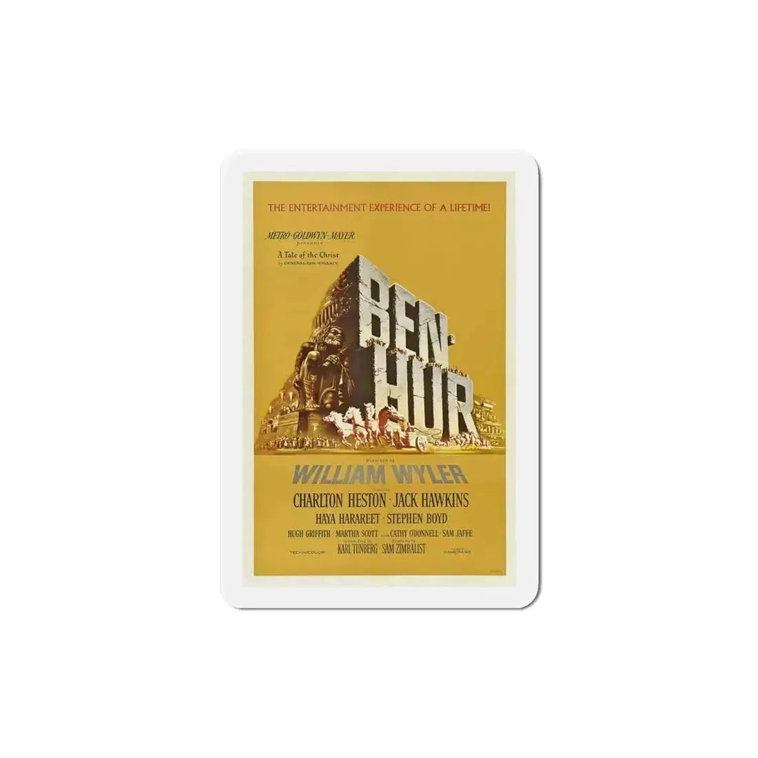 Ben Hur 1959 Movie Poster Refrigerator Magnet - The Sticker Space