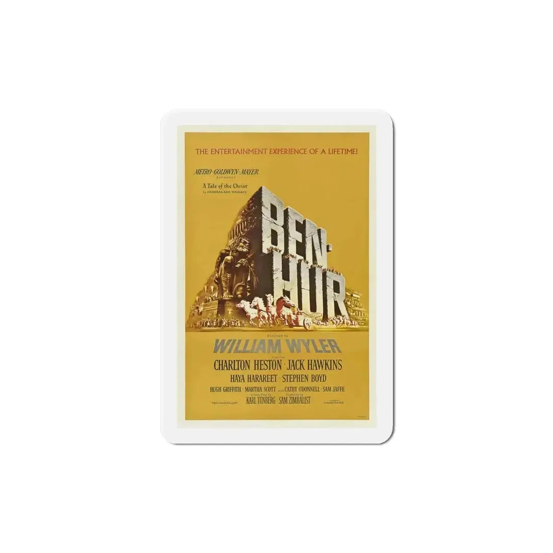 Ben Hur 1959 Movie Poster Refrigerator Magnet - The Sticker Space