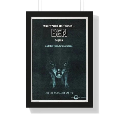 BEN (TEASER) 1972 - Framed Movie Poster - The Sticker Space