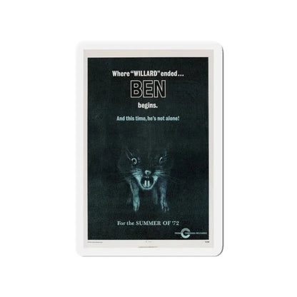 BEN (TEASER) 1972 Movie Poster - Refrigerator Magnet 4 Inch - The Sticker Space