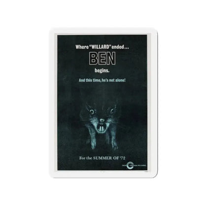 BEN (TEASER) 1972 Movie Poster - Refrigerator Magnet - The Sticker Space