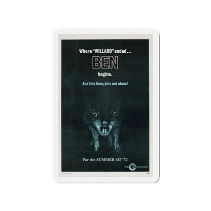 BEN (TEASER) 1972 Movie Poster - Refrigerator Magnet - The Sticker Space