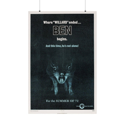 BEN (TEASER) 1972 - Paper Movie Poster-36" x 54"-The Sticker Space