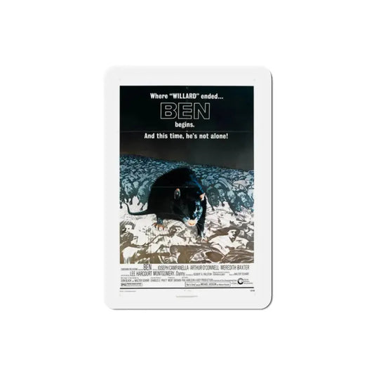Ben v2 1972 Movie Poster Refrigerator Magnet 2 Inch - The Sticker Space